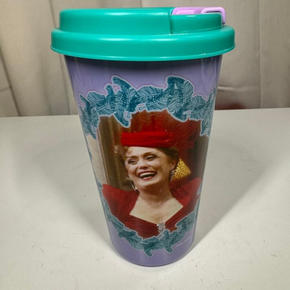 Golden Girls Blanche Christmas Tall Dark and Jolly 16.5oz Plastic Drink Tumbler